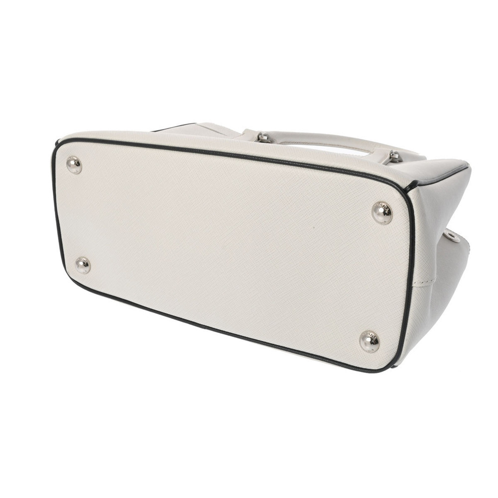 Prada White Galleria Off Black Bag Leather Saffiano - Picture 4 of 11